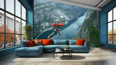 Rope Jumping. Wall mural