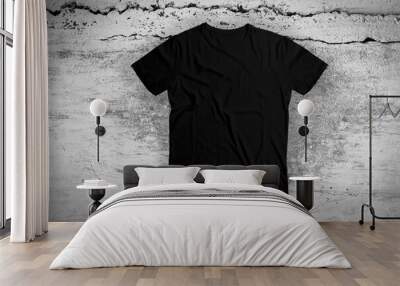 black t shirt Wall mural