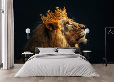 portrait of a lion Wall mural