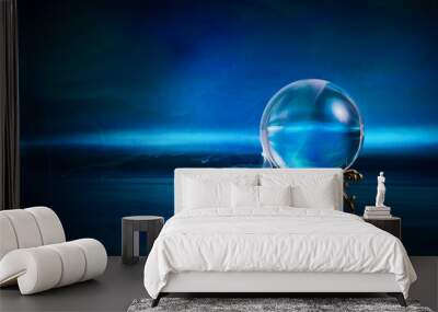 Magic crystal ball. Fortune teller, mind power concept. Wall mural