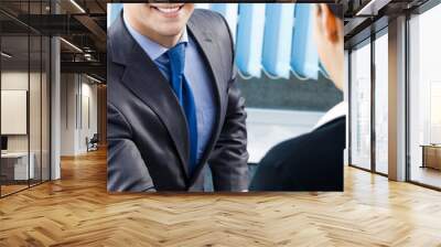 businesspeople or businessman and client Wall mural