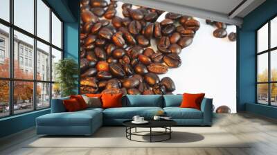 Coffee background Wall mural