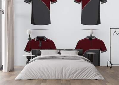 Polo shirt pattern Wall mural