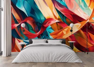 Abstract Ribbon Wall mural