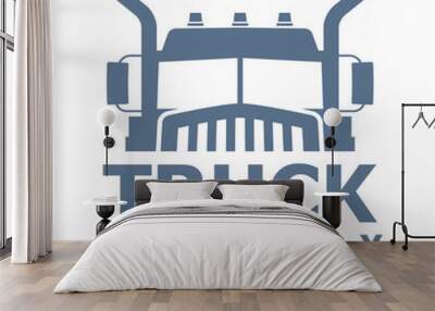 truck vector logo Wall mural