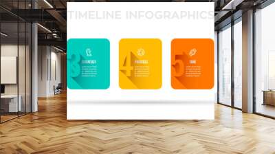 Vector Infographic design with 7 options or steps. Infographics for business concept. Can be used for presentations banner, workflow layout, process diagram, flow chart, info graph Wall mural