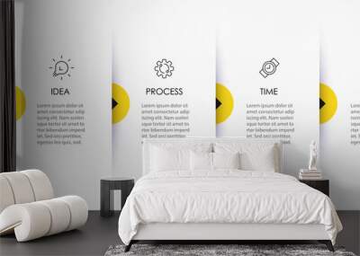 Vector infographic template Wall mural