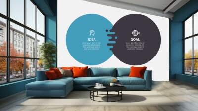 Vector infographic template Wall mural