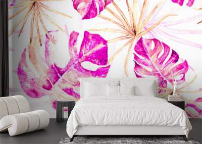 Orchid Seamless Pattern. Wall mural