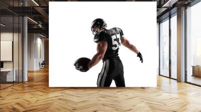 American football isolated on white Wall mural