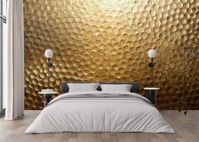 Natural hammered metal background with intricate textures and patterns Wall mural