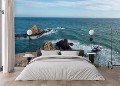 The coast and the sea in the Cabo de Gata of Almeria Wall mural