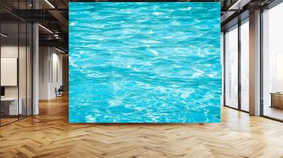 Background of rippled water in swimming pool (swimming, pool, wave) Wall mural