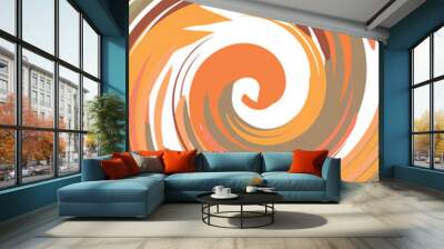 The background image is brown color with alternating lines to form the image, used in graphics. Wall mural