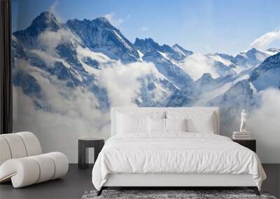 jungfraujoch alps mountain landscape Wall mural