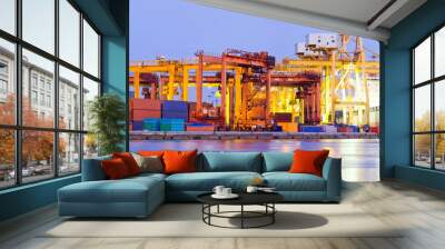 port terminal panorama industry Wall mural