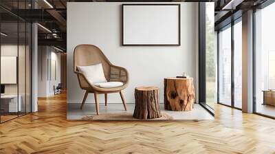 two chairs and table Wall mural