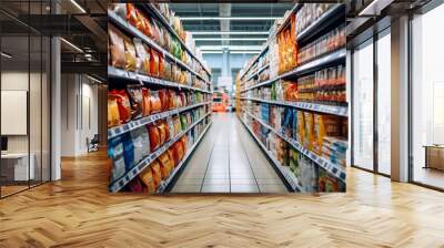 Food buy retail store supermarket purchase grocery Wall mural