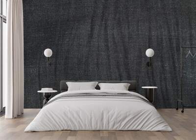 Jeans are beautifully detailed blue, dark blue and black Wall mural