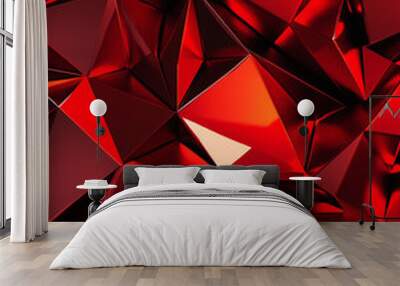 A high quality 3D triangle design Wall mural