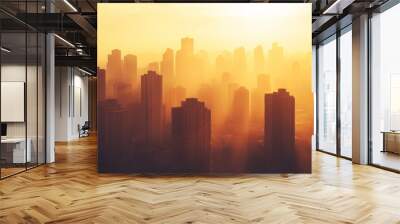 A high quality unique urban view Wall mural