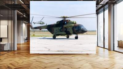 russian military Mi-17 helicopter Wall mural