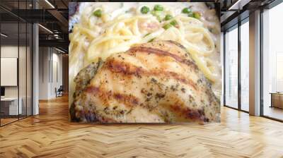 chicken carbonara two Wall mural