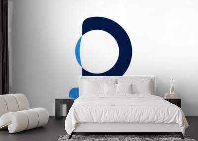 Unique letter R logo with magnifying glass concept vector Wall mural