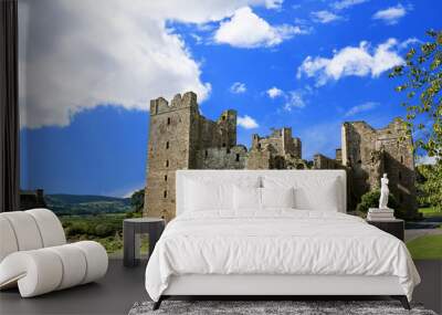 Bolton Castle is a 14th-century castle located in Wensleydale, Yorkshire, England. The castle is a Grade I listed building and a Scheduled Ancient Monument. Wall mural