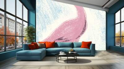 Flamingo abstract background Wall mural