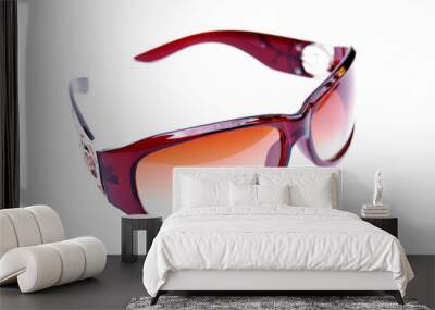 Sun glasses on white Wall mural