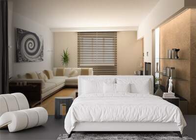 modern interior Wall mural