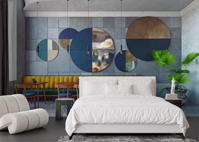 modern restaurant interior Wall mural