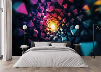 Abstract colorful background Wall mural