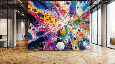 Abstract colorful  background Wall mural