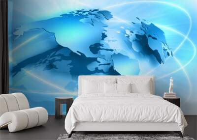 best concept of global business Wall mural