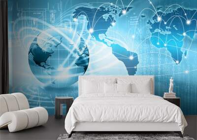 best concept of global business Wall mural