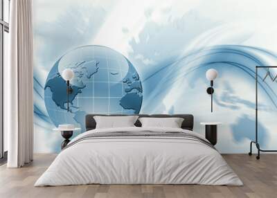 best concept of global business Wall mural