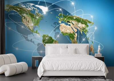 Best Internet Concept.Elements of this image furnished by NASA Wall mural