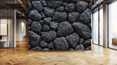 Gray background rocks texture Wall mural