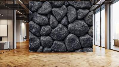 Gray background rocks texture Wall mural