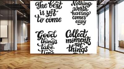 Set of hand drawn quotes Wall mural