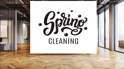 Spring cleaning vector typography Wall mural