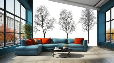 Winter Snow tree Wall mural