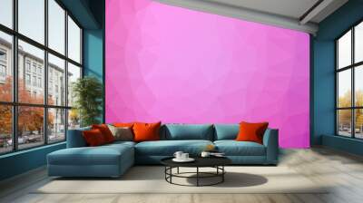 Multicolor polygonal illustration, which consist of triangles. Geometric background Wall mural