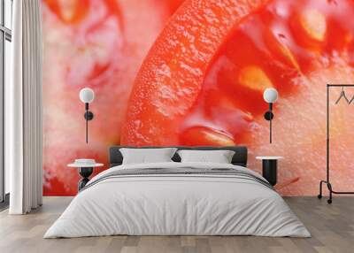 Ripe Tomatoes Macro Wall mural