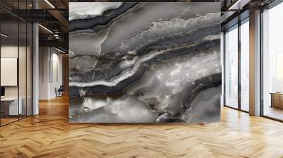 black abstract onyx marble background Wall mural