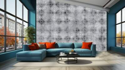 gray cement texture and damask pattern ancient background Wall mural