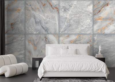 gray marble stone mosaic tiles Wall mural