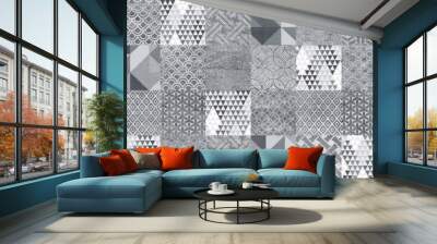 retro tile pattern vintage background Wall mural